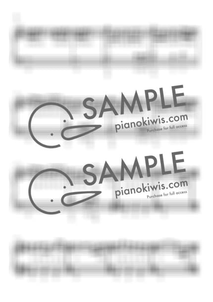 악보 > 미츠하 테마 (三葉のテーマ) / 원곡 계이름 악보 - RADWIMPS · 너의 이름은 OST by My Favorite Piano 악보 이미지-1