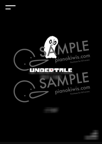 Score > Ghost Fight - Toby Fox · UNDERTALE OST by 피아노박스 PianoBox Sheet music image-0