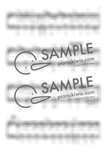 악보 > 변하지 않는 것 (変わらないもの) / 중급 계이름 악보 - 오쿠 하나코 · 시간을 달리는 소녀 OST by My Favorite Piano 악보 이미지-2