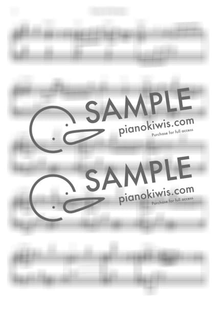 악보 > 설중화 (雪中花) / Flower In The Snow - 키시 카나코 · 약사의 혼잣말 OST by KeyNomad 악보 이미지-1