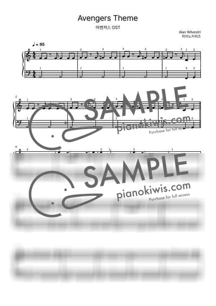 Score > The Avengers / Beginner - Alan Silvestri · The Avengers OST by PianoKiwis Sheet music image-0