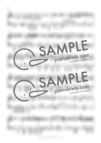 Score > Zenzenzense - RADWIMPS · your name. OST by 송대현 Sheet music image-1