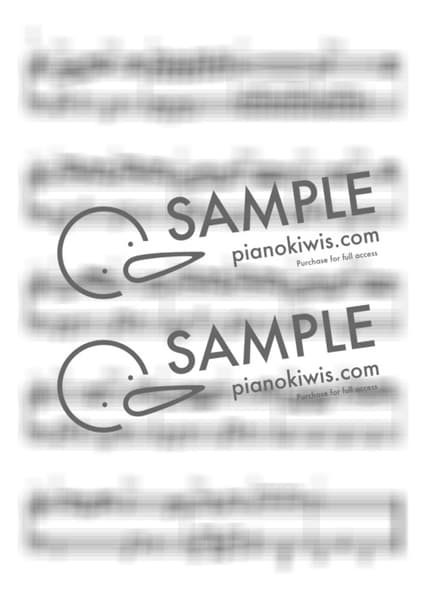 악보 > 벚꽃의 비 (桜ノ雨) / 다장조 - halyosy, 하츠네 미쿠 · 졸업 by 라니스코어 악보 이미지-1