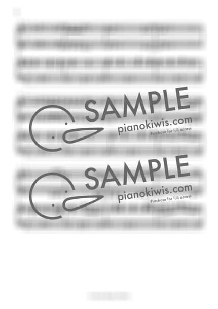 Score > Cherry Blossom Ending / 4 hands - Busker Busker by A Sheet music image-1