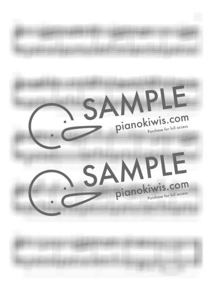 楽譜 > Summer / 初級 - 久石 譲 · 菊次郎の夏 OST by PianoKiwis 楽譜画像-2