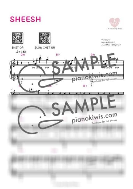 악보 > SHEESH - BABYMONSTER by 에이쌤 악보 이미지-0