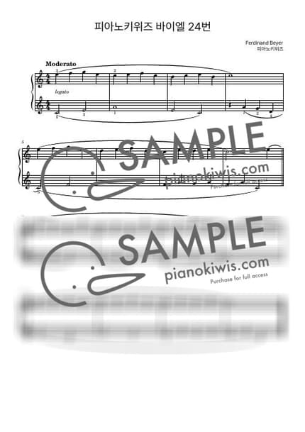 Score > Beyer No.24 - F. Beyer by PianoKiwis Sheet music image-0