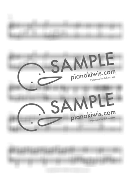 악보 > 토오루의 소원 (透の願い) - 카메다 세이지 · 오늘 밤, 세계에서 이 사랑이 사라진다 해도 OST by 오늘피아노 악보 이미지-1