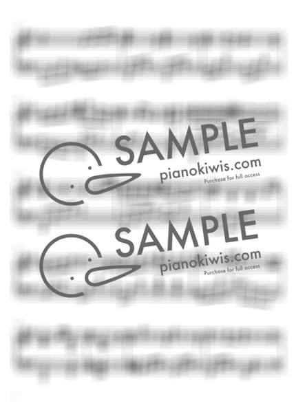 악보 > 바다가 보이는 마을 (海の見える街) / 고급 악보 - 히사이시 조 · 마녀 배달부 키키 OST by My Favorite Piano 악보 이미지-1