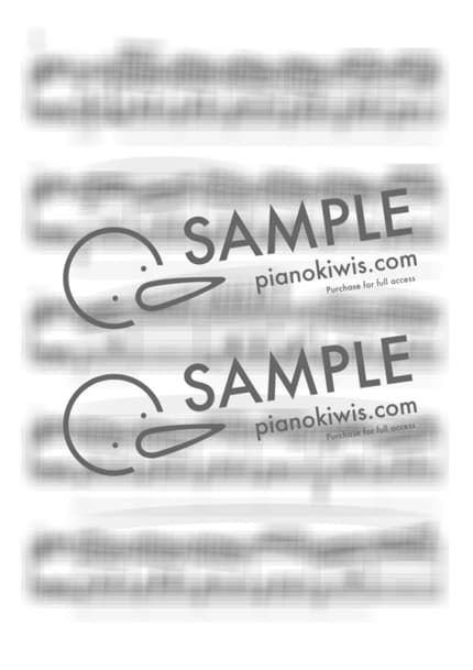 楽譜 > ワルツ 第7番 / 上級 - ショパン (F. Chopin) by PianoKiwis 楽譜画像-1