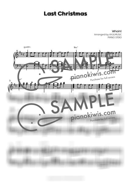Score > Last Christmas - Wham! · Carol by AYULMUSIC Sheet music image-0