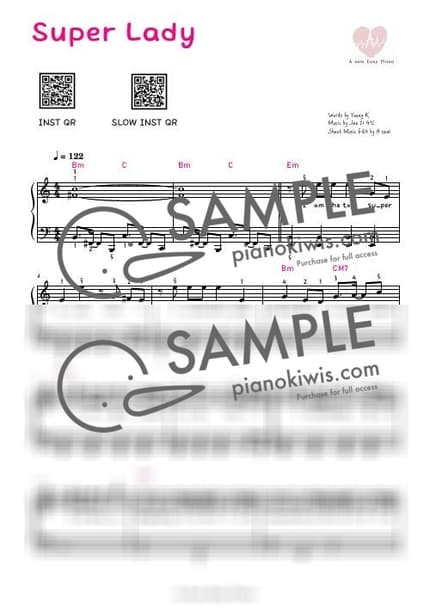 Score > Super Lady - i-dle by A Sheet music image-0