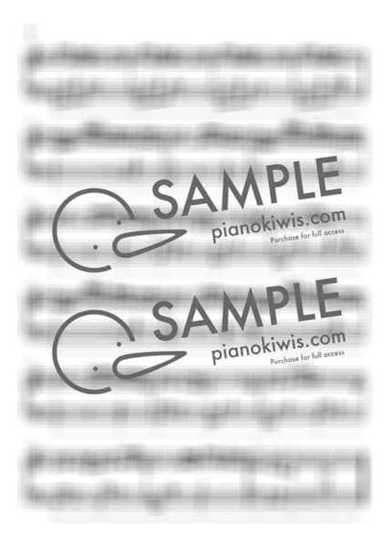 Score > Suzume / Basic - RADWIMPS · Suzume OST by PianoKiwis Sheet music image-1