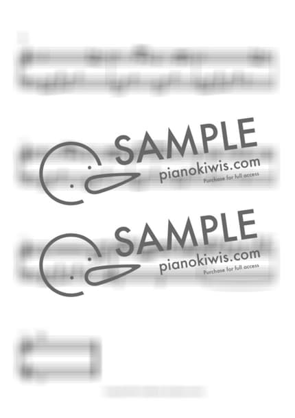 악보 > 맑은 하늘과 상실 (晴天と喪失) - RADWIMPS · 날씨의 아이 OST by 오늘피아노 악보 이미지-1