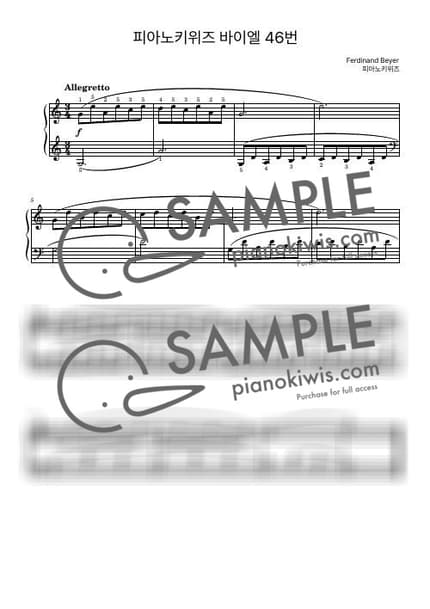 Score > Beyer No.46 - F. Beyer by PianoKiwis Sheet music image-0