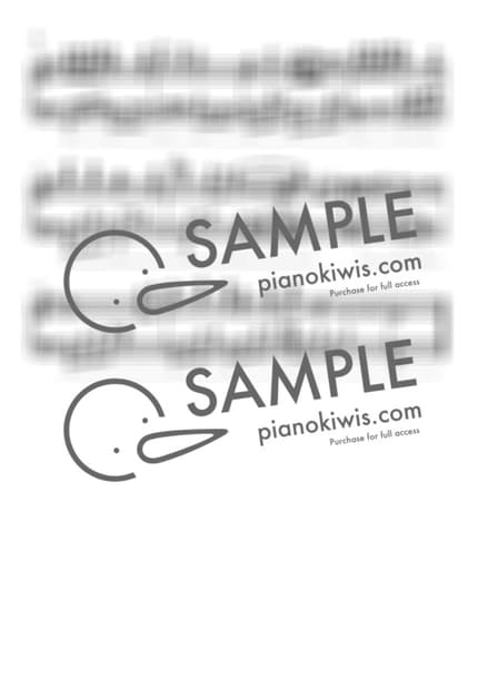 楽譜 > もののけ姫 / 中級 - 久石 譲 · もののけ姫 OST by PianoKiwis 楽譜画像-1