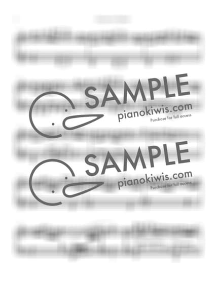 Score > Suzume - RADWIMPS · Suzume OST by Tully Piano Sheet music image-3