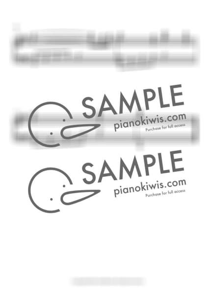 악보 > 날씨의 아이 테마 (『天気の子』のテーマ) - RADWIMPS · 날씨의 아이 OST by 오늘피아노 악보 이미지-1