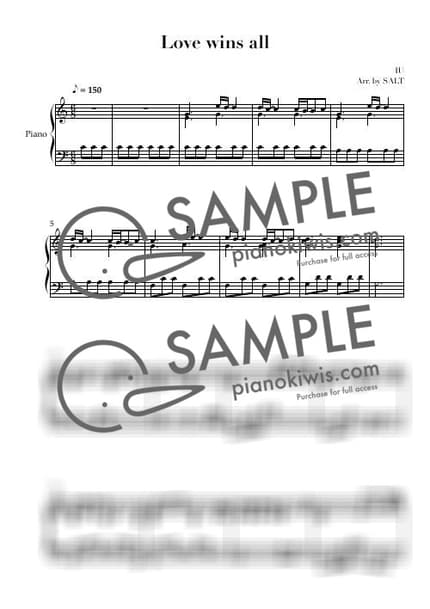 악보 > Love wins all - 아이유 by 소금창고 악보 이미지-0