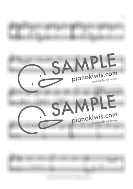 Score > Koibitotachino Warutsu - Seiji Kameda · Even If This Love Disappears from the World Tonight OST by 오늘피아노 Sheet music image-2