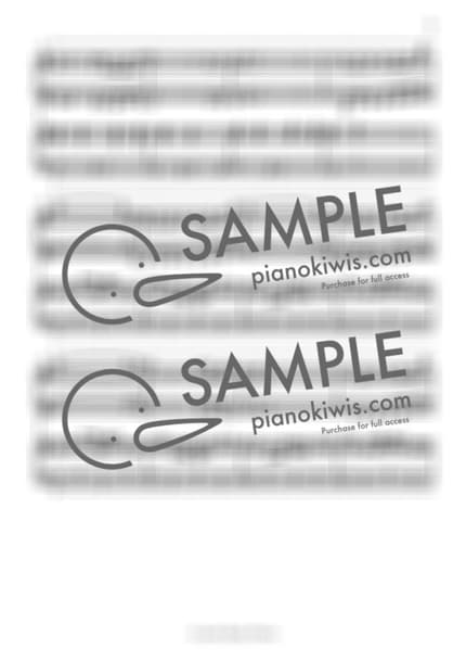 Score > Cherry Blossom Ending / 4 hands - Busker Busker by A Sheet music image-2