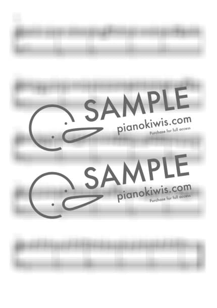 악보 > 역몽 (逆夢) / 입문 - King Gnu · 주술회전 ED by 피아노키위즈 악보 이미지-1