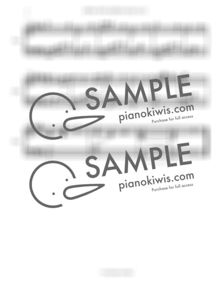 악보 > 하루의 추억 (ハルのおもいで) / 중급, 감성피아노 - 노미 유지 · 고양이의 보은 OST by 윰탁스튜디오 악보 이미지-1