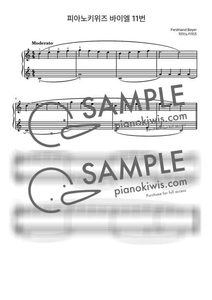Score > Beyer No.11 - F. Beyer by PianoKiwis Sheet music image-0