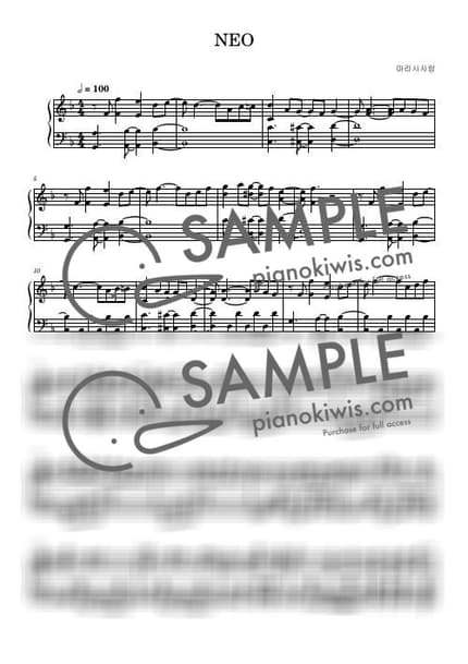 Score > NEO - Hatsune Miku, JIN by marasy love Sheet music image-0
