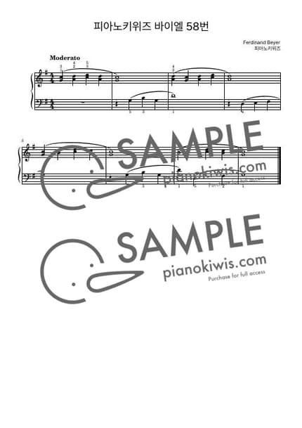 Score > Beyer No.58 - F. Beyer by PianoKiwis Sheet music image-0
