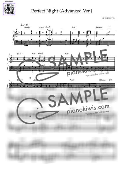 Score > Perfect Night / Intermediate - LE SSERAFIM by 듣다뮤직 DEUTDAMUSIC Sheet music image-0