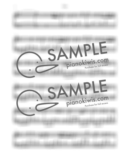 악보 > 괜찮아 (大丈夫) / 잔잔한 Ver. - RADWIMPS · 날씨의 아이 OST by Aost 악보 이미지-1