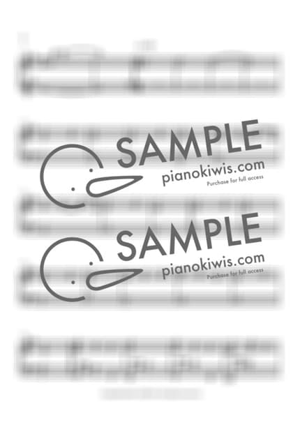 악보 > 무방비한 슬픔에 (無防備な悲しみに) - 카메다 세이지 · 오늘 밤, 세계에서 이 사랑이 사라진다 해도 OST by 오늘피아노 악보 이미지-1