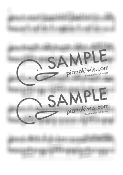 악보 > 쏘아올린 불꽃 (打上花火) / 중급 악보 - 요네즈 켄시, DAOKO · 쏘아올린 불꽃 OST by 피아노키위즈 악보 이미지-1