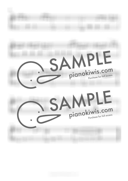 악보 > 돌아갈 수 없는 날들 (帰らざる日々) / 쉬운 악보 - 히사이시 조 · 붉은 돼지 OST by 피아노키위즈 악보 이미지-1