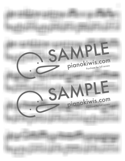 악보 > 캐논 (Canon and Gigue in D major) / C키 (다장조) 쉬운 편곡 - 파헬벨 (J. Pachelbel) by 튜토피아노리얼 악보 이미지-1