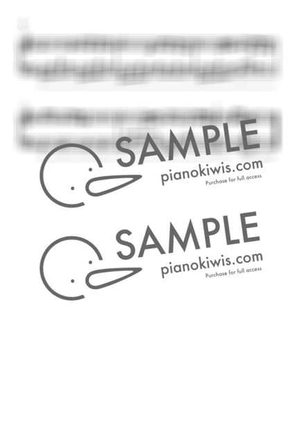 악보 > 카마도 탄지로의 노래 (竈門炭治郎のうた) / 초급 - 시이나 고 · 귀멸의 칼날 OST by 피아노키위즈 악보 이미지-1