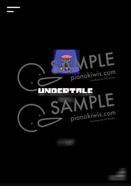 악보 > Memory - Toby Fox · 언더테일 OST by 피아노박스 PianoBox 악보 이미지-0
