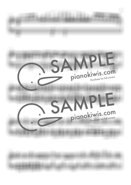 악보 > 카마도 탄지로의 노래 (竈門炭治郎のうた) / 어려운 고급 악보 - 시이나 고 · 귀멸의 칼날 OST by My Favorite Piano 악보 이미지-4