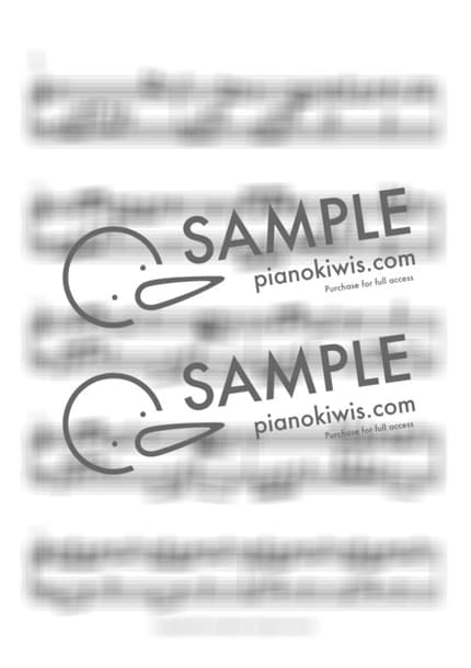 악보 > 불꽃축제 (花火大会) - RADWIMPS · 날씨의 아이 OST by 오늘피아노 악보 이미지-1