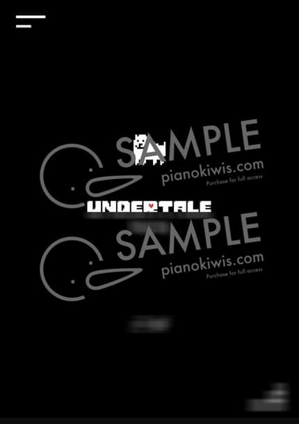 Score > Dogsong - Toby Fox · UNDERTALE OST by 피아노박스 PianoBox Sheet music image-0