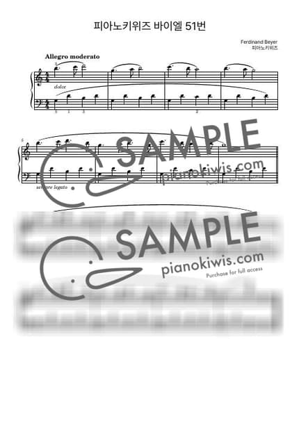 Score > Beyer No.51 - F. Beyer by PianoKiwis Sheet music image-0