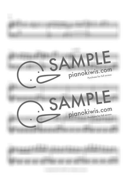 Score > Tetsuzuki Kioku - Seiji Kameda · Even If This Love Disappears from the World Tonight OST by 오늘피아노 Sheet music image-1