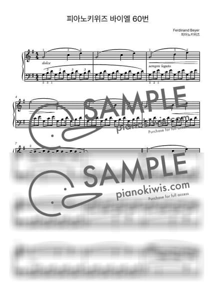 Score > Beyer No.60 - F. Beyer by PianoKiwis Sheet music image-0