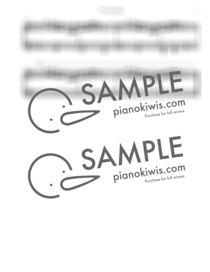 악보 > 스즈메 (すずめ) / 잔잔한 Ver. - RADWIMPS · 스즈메의 문단속 OST by Aost 악보 이미지-2