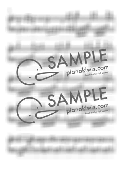 楽譜 > 時代を越える想い / 上級 - 和田 薫 · 犬夜叉 OST by PianoKiwis 楽譜画像-1