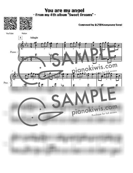Score > You Are My Angel - Keunyoung Song by 피아니스트 송근영 Pianist Keunyoung Song Sheet music image-0