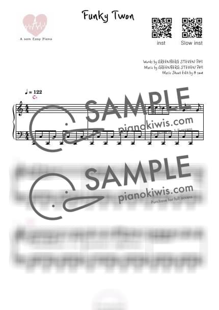 Score > Funkytown / F key,짧은 버젼 - Lipps Inc. by A Sheet music image-0