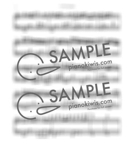 악보 > 스즈메 (すずめ) / 잔잔한 Ver. - RADWIMPS · 스즈메의 문단속 OST by Aost 악보 이미지-1