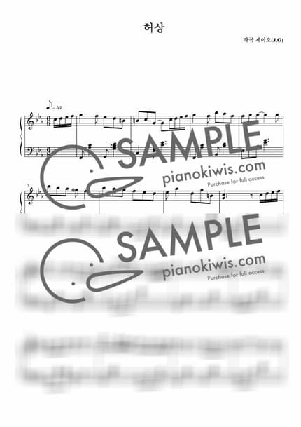 Score > Illusion / 뉴에이지 자작곡 - J.O by 제이오 Sheet music image-0